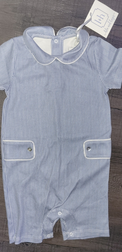 Lila & Hayes boys striped romper